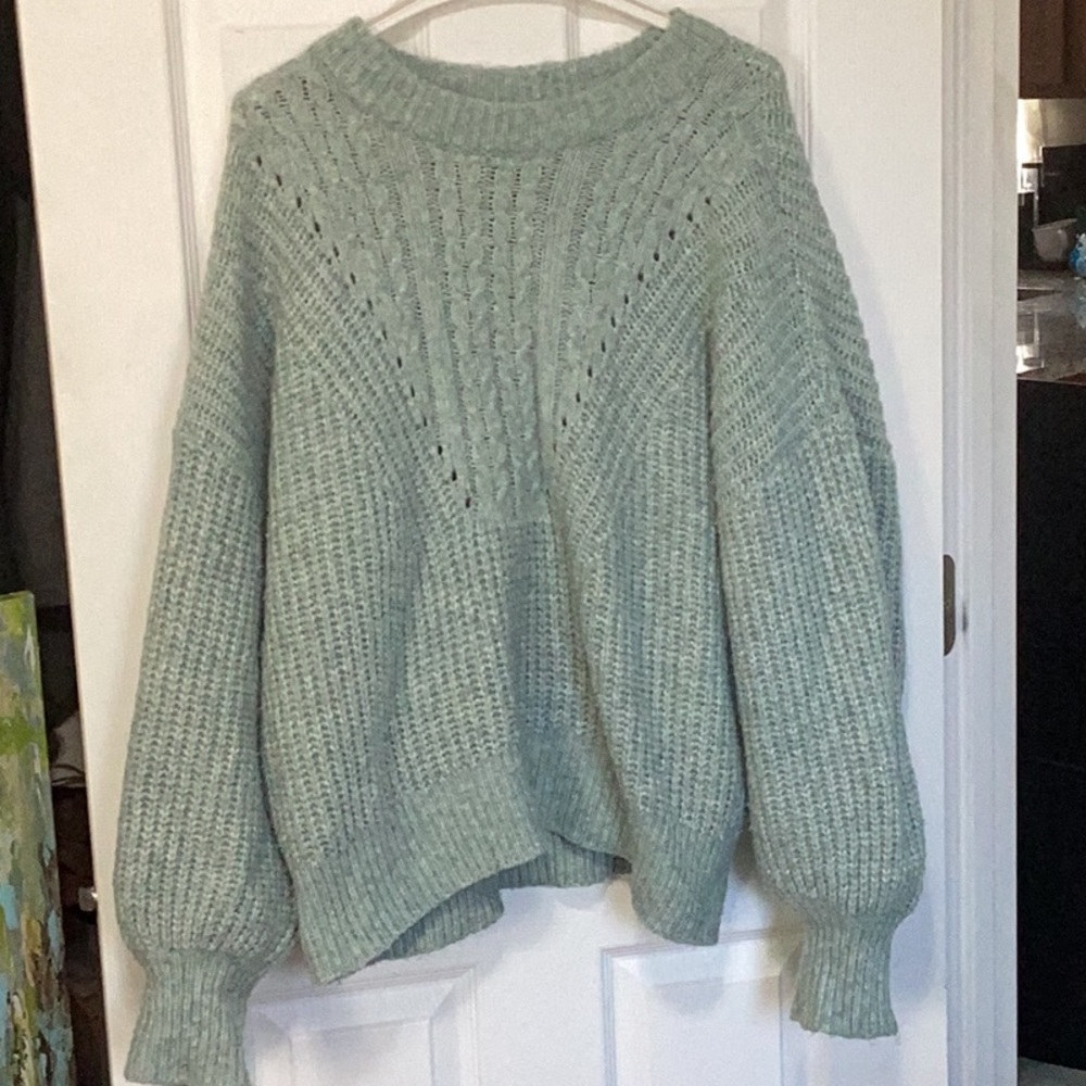 Cozy Knit Sweater - Green